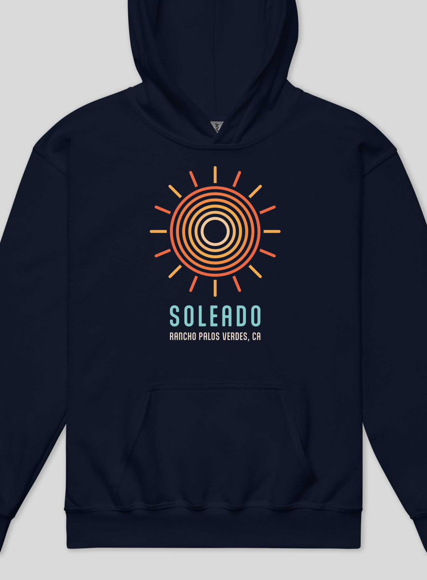 Youth: Soleado Swirl Pullover Hoodie - Navy