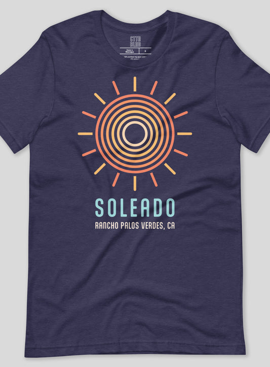 Unisex: Soleado Swirl Tee - Heather Midnight Navy