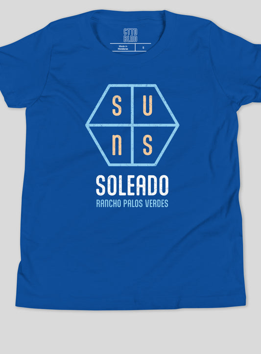 Youth: Soleado Hexagon Tee - True Royal