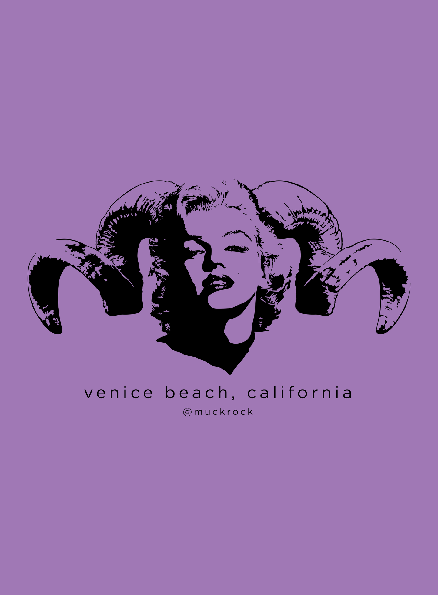 Unisex: Marilyn Diablo Tee - Heather Purple