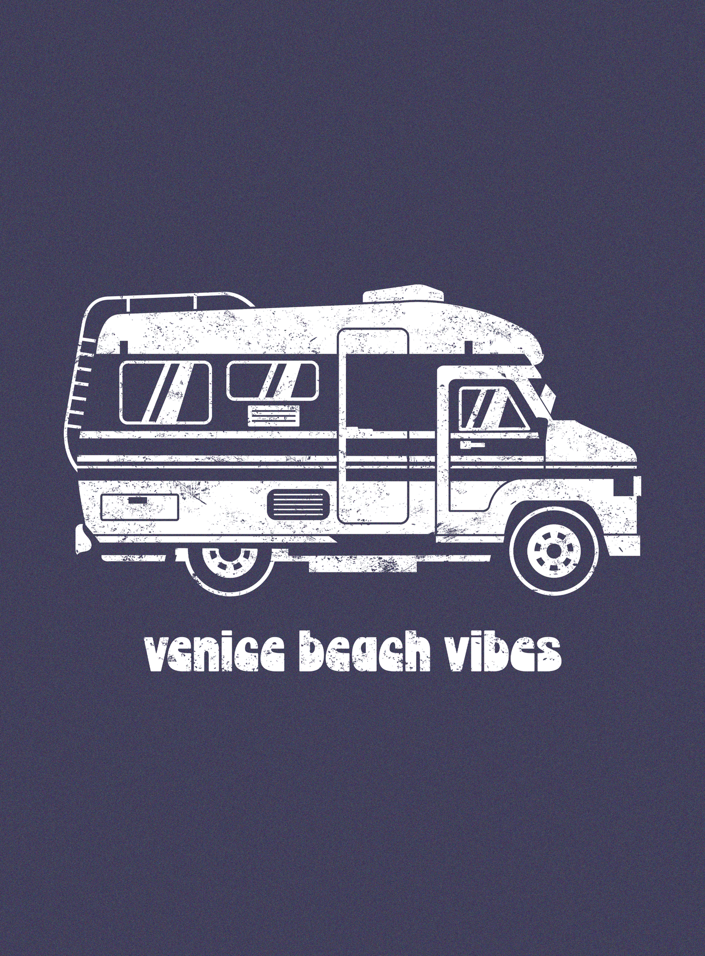 Unisex: Venice Beach Vibes - Heather Midnight Navy