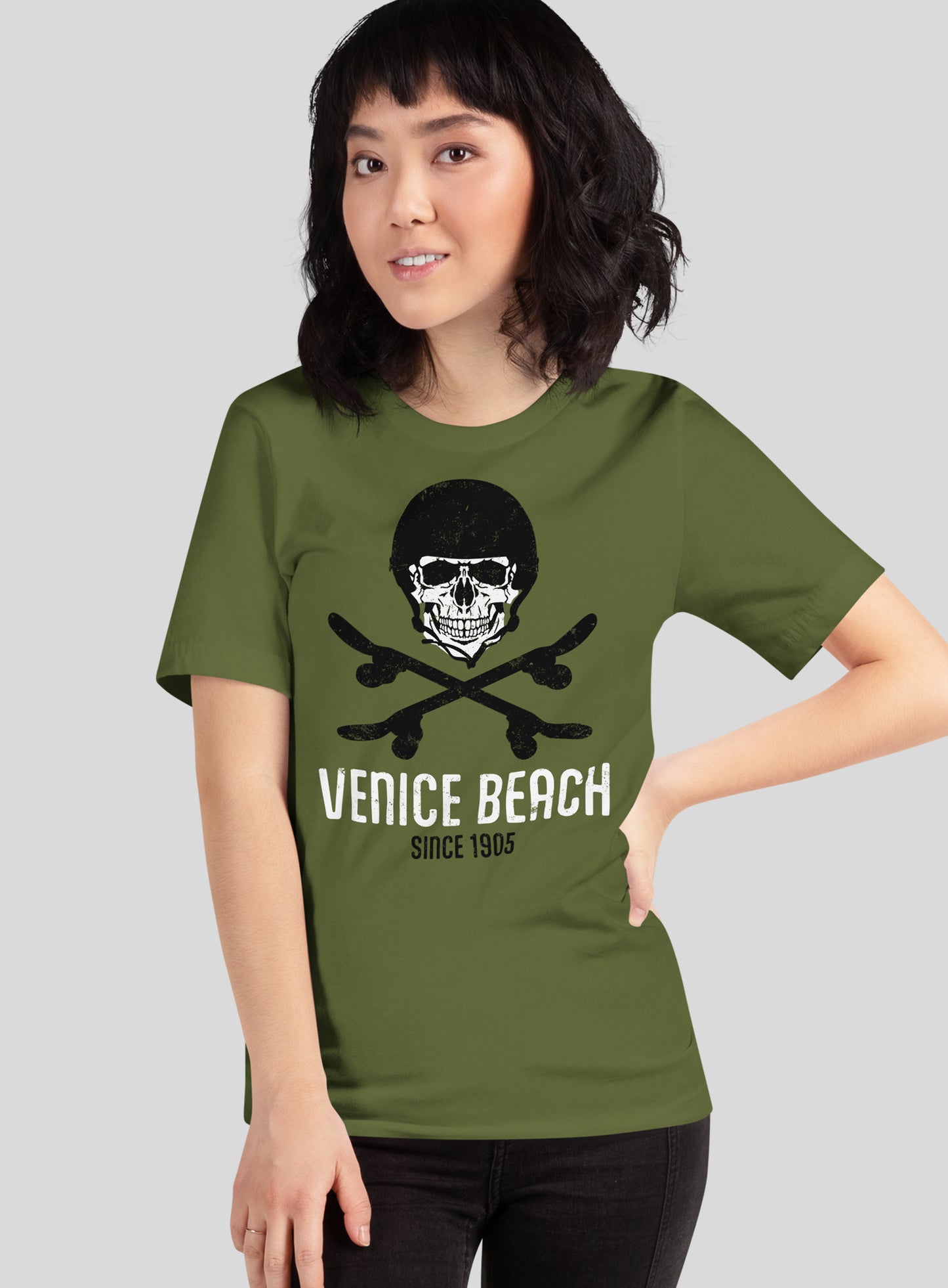 Unisex: Sk8 or Die Venice Beach - Olive