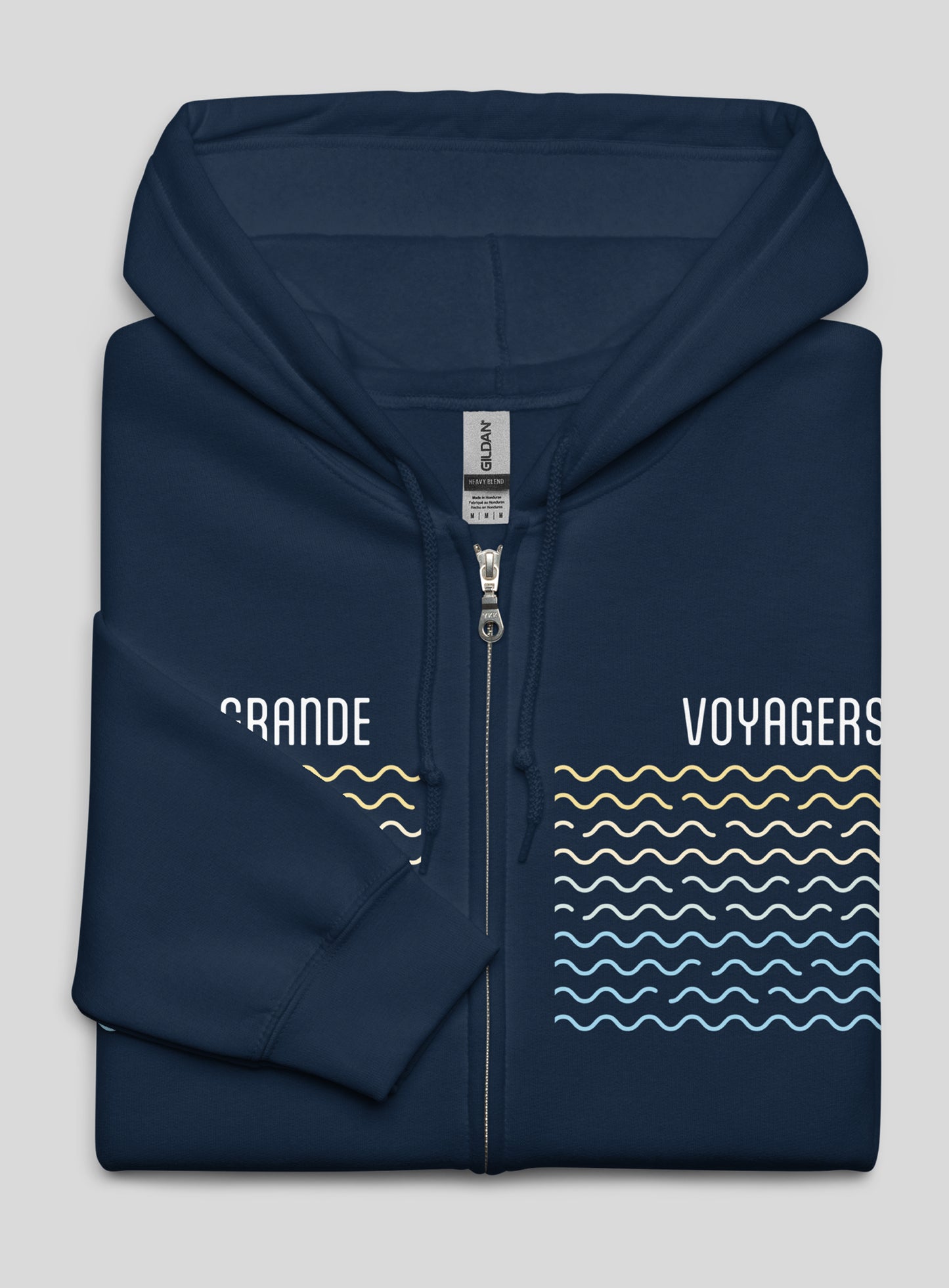 Unisex: VG Voyagers Zip Hoodie - Navy