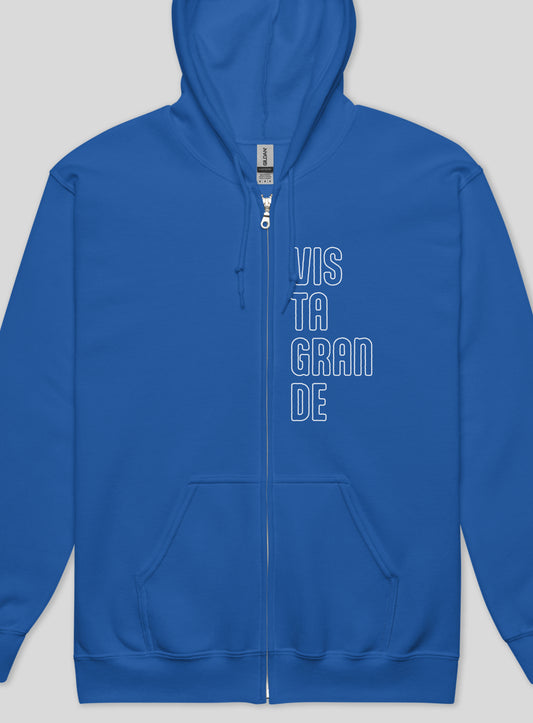 Unisex: VIS TA GRAN DE Zip Hoodie - Royal