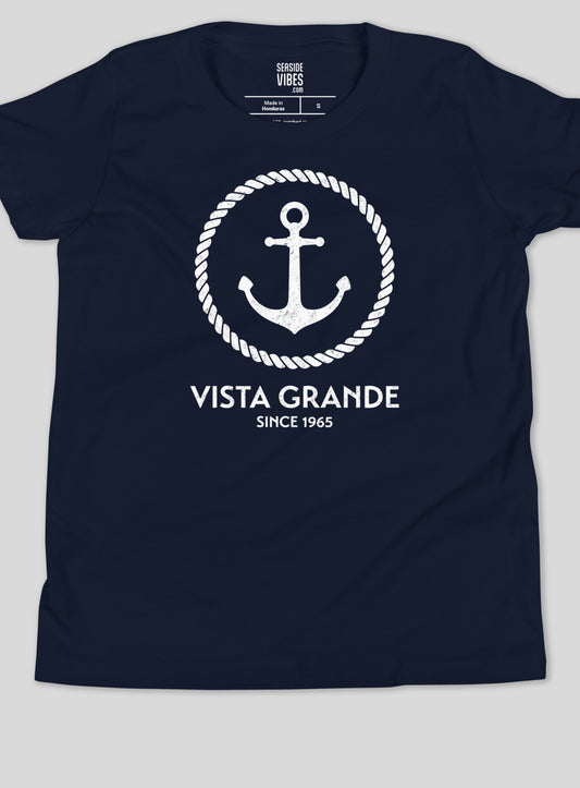 Youth: VG Anchor Tee - Navy