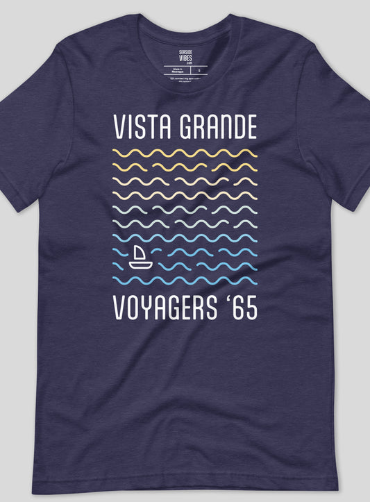 Unisex: VG Voyagers Tee - Heather Midnight Navy