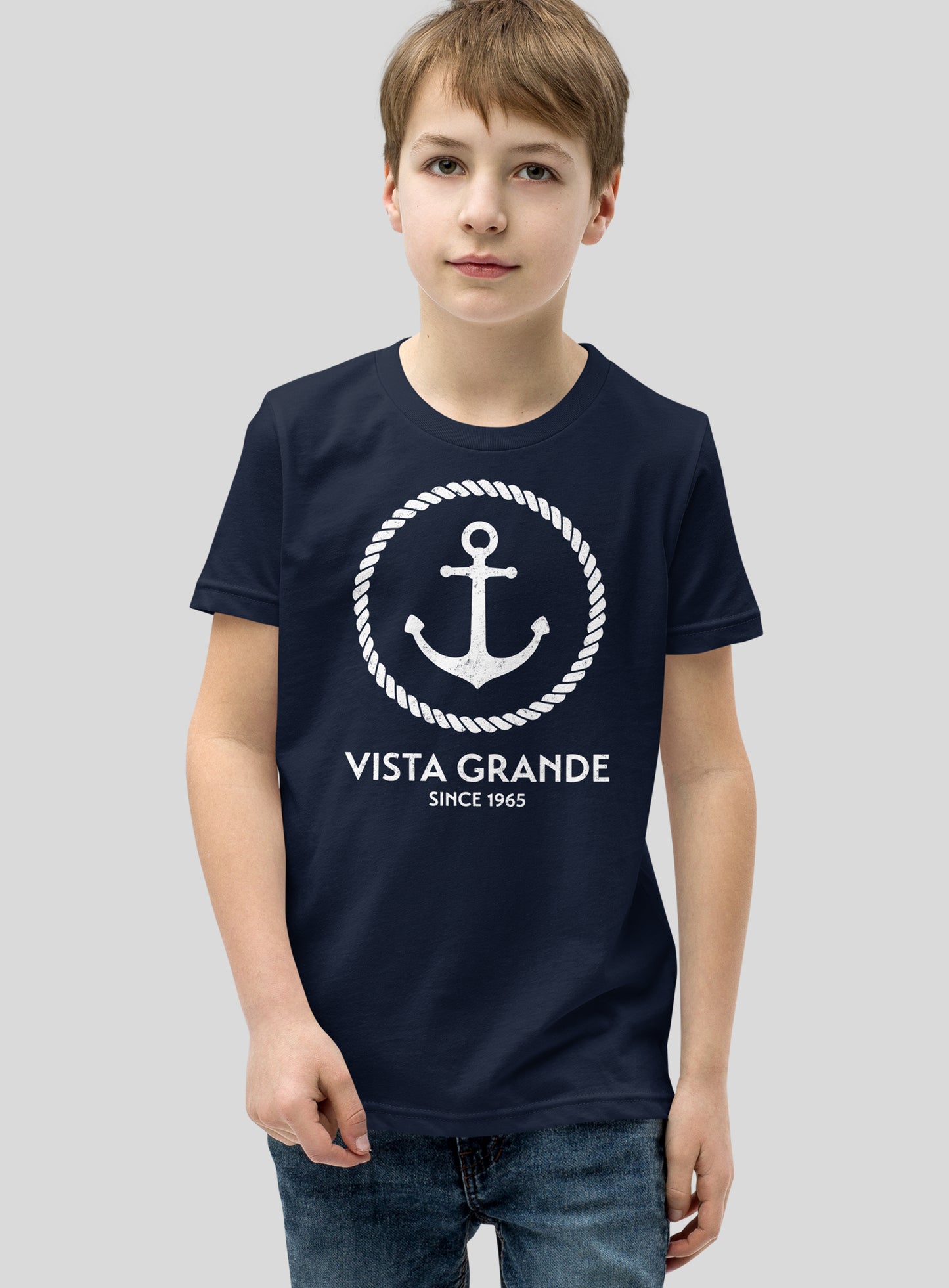 Youth: VG Anchor Tee - Navy