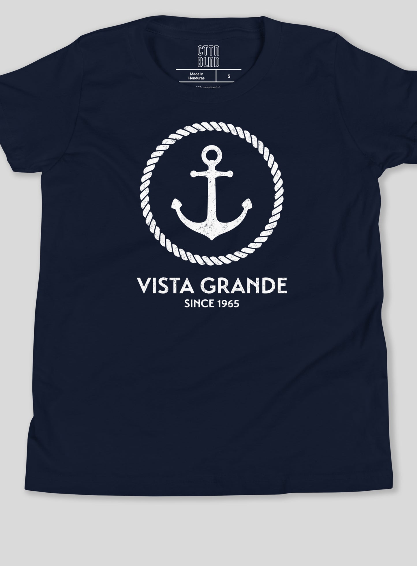 Youth: VG Anchor Tee - Navy