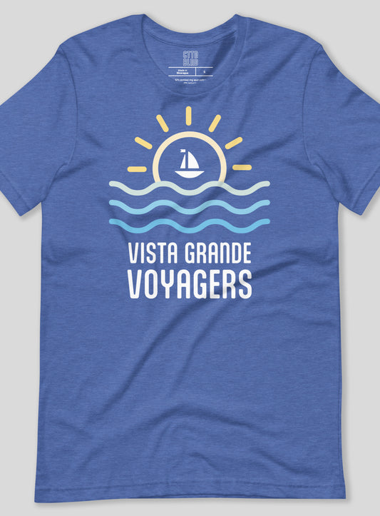 Unisex: VG Voyagers Sun Tee - Heather True Royal