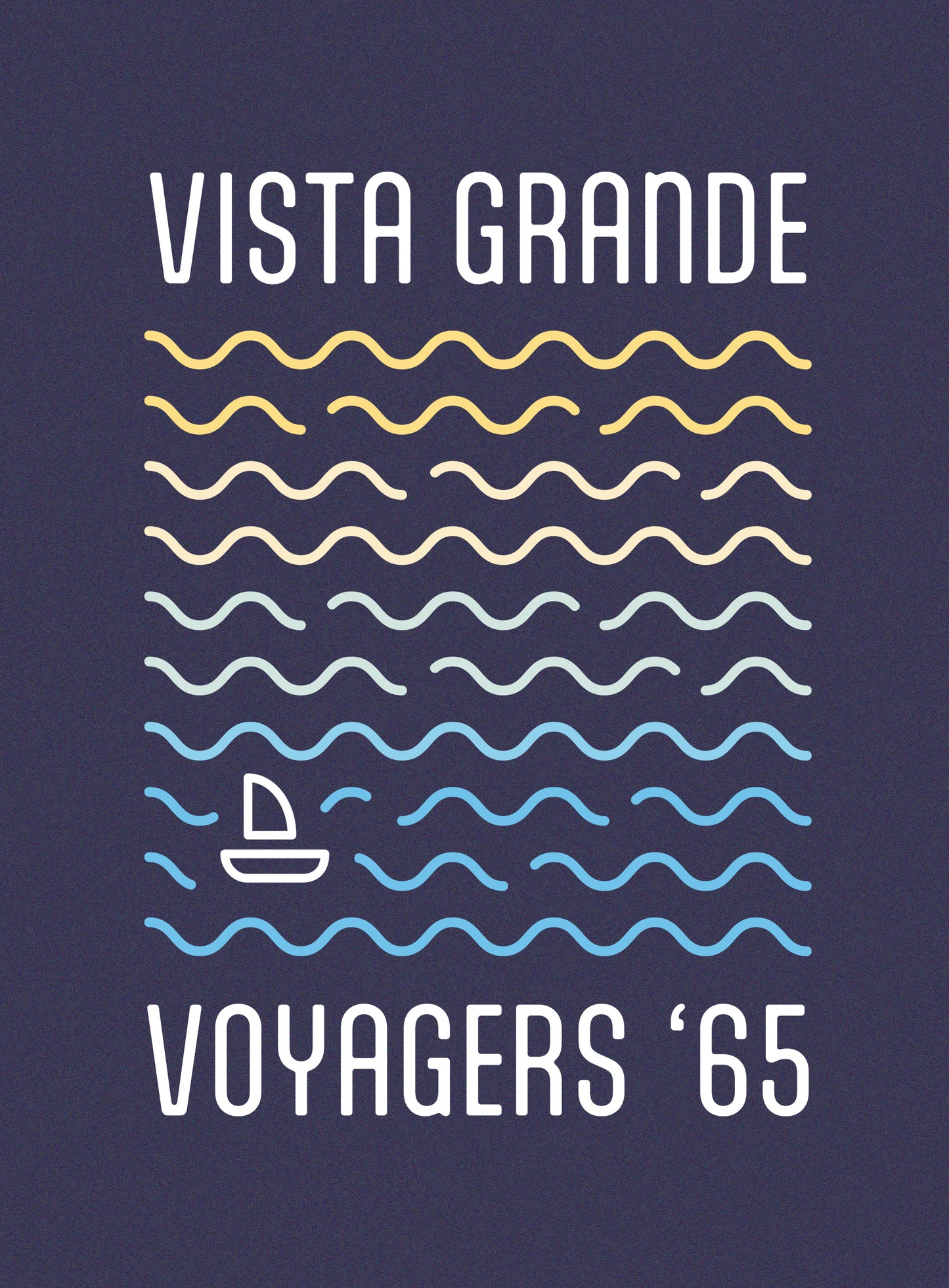 Unisex: VG Voyagers Tee - Heather Midnight Navy