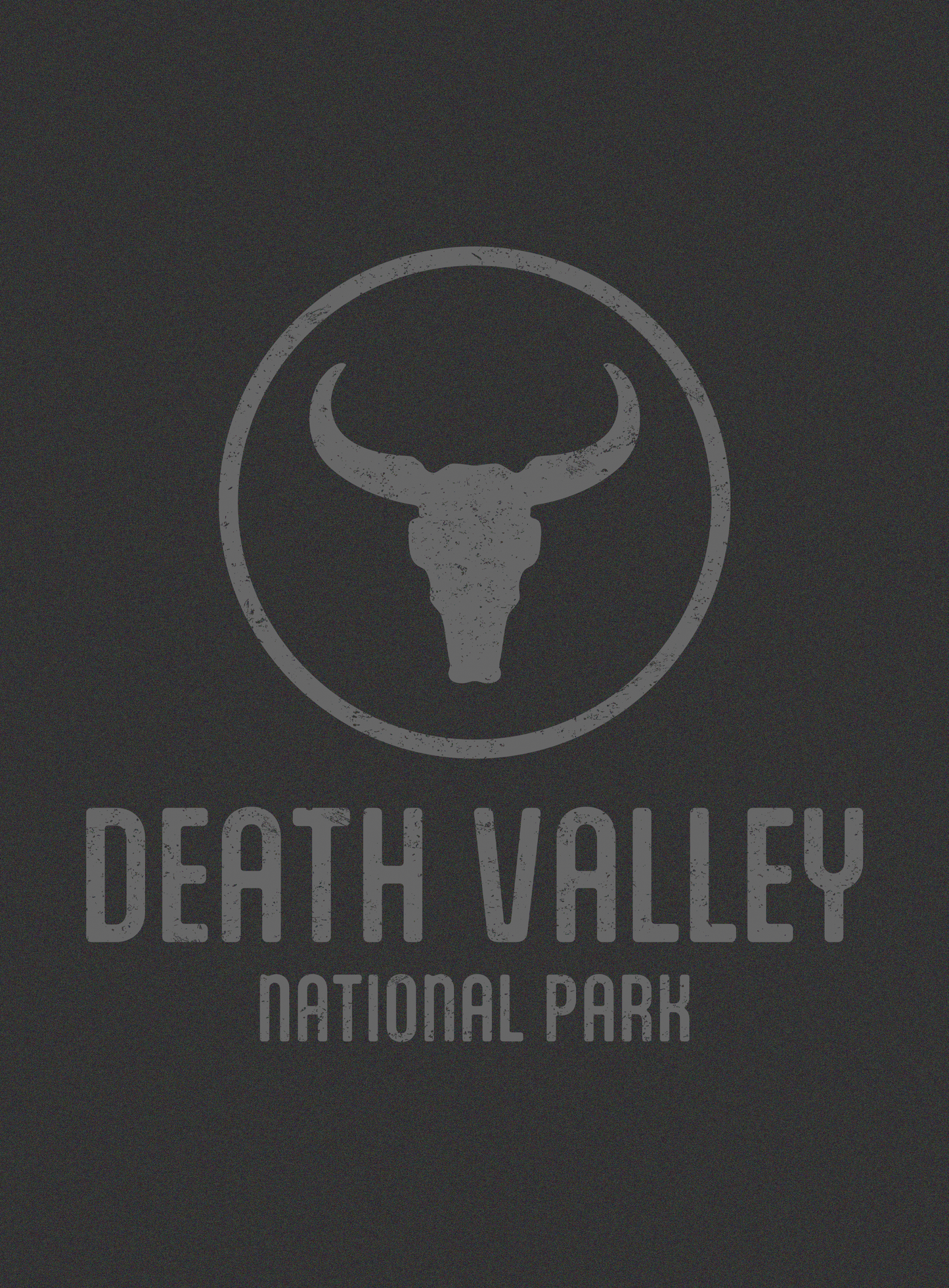 Unisex: Death Valley Tee - Dark Grey Heather