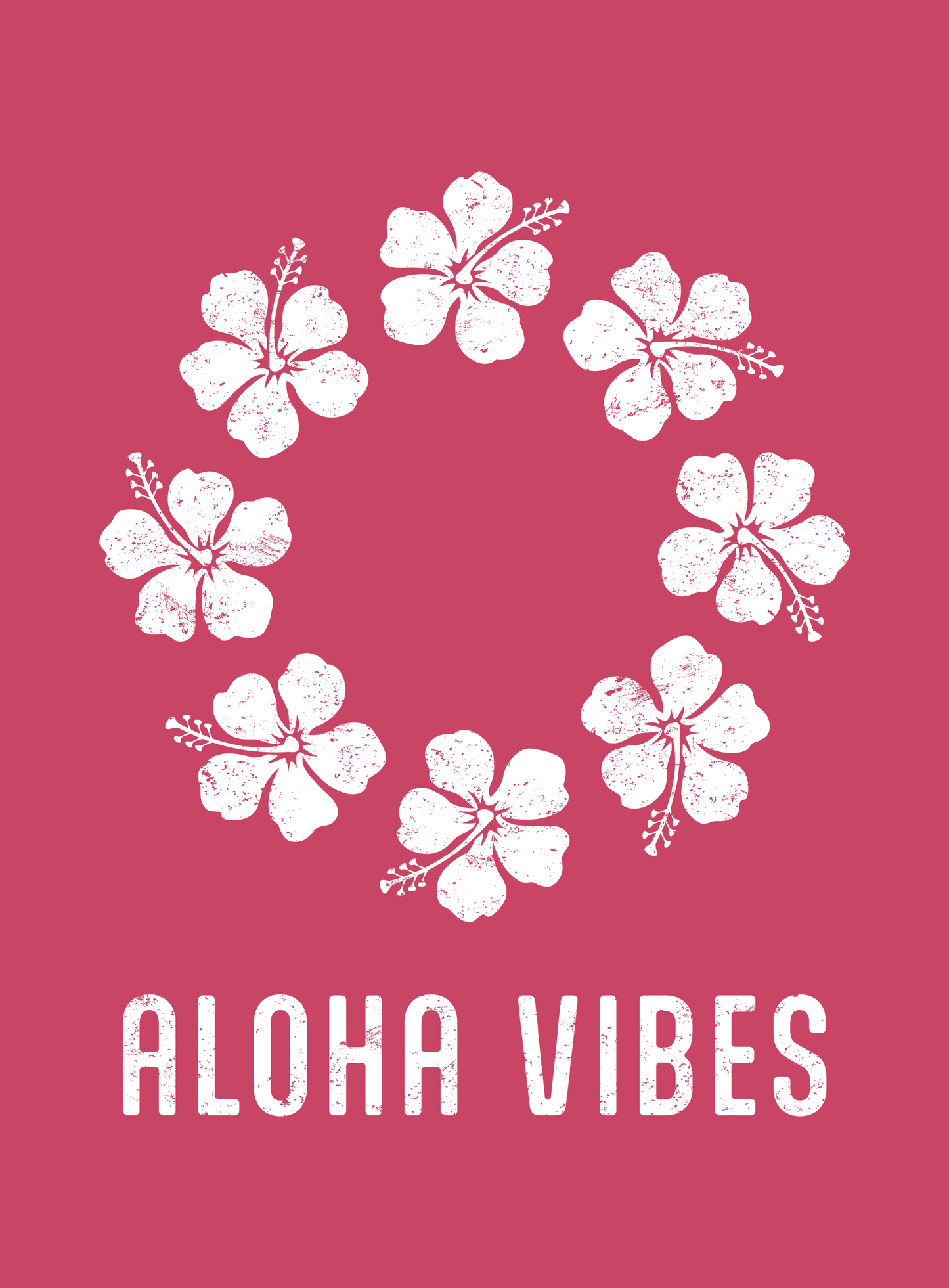 Unisex: Aloha Vibes - Heather Raspberry