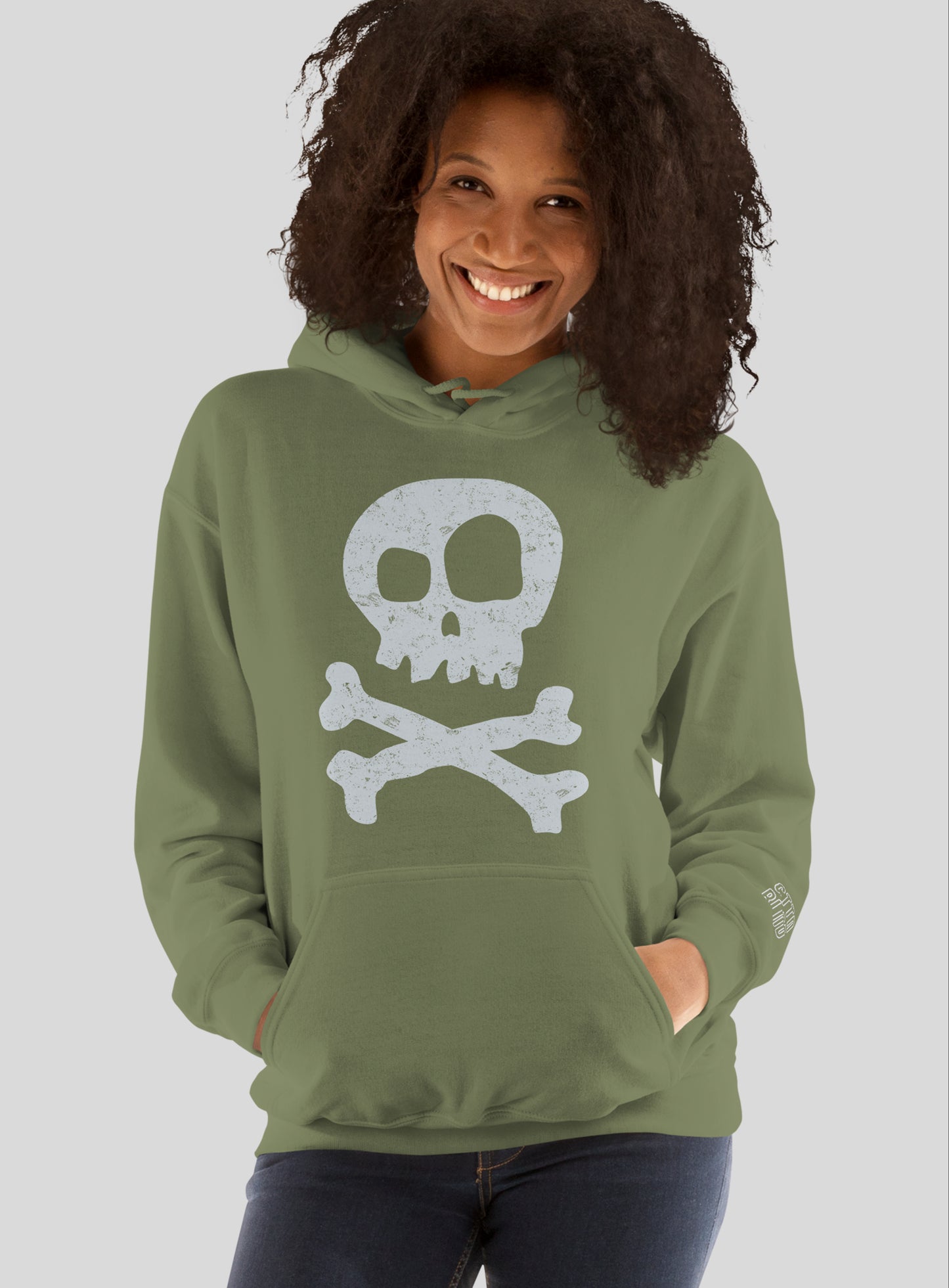 Unisex: Locals Only Pullover Hoodie - Olive