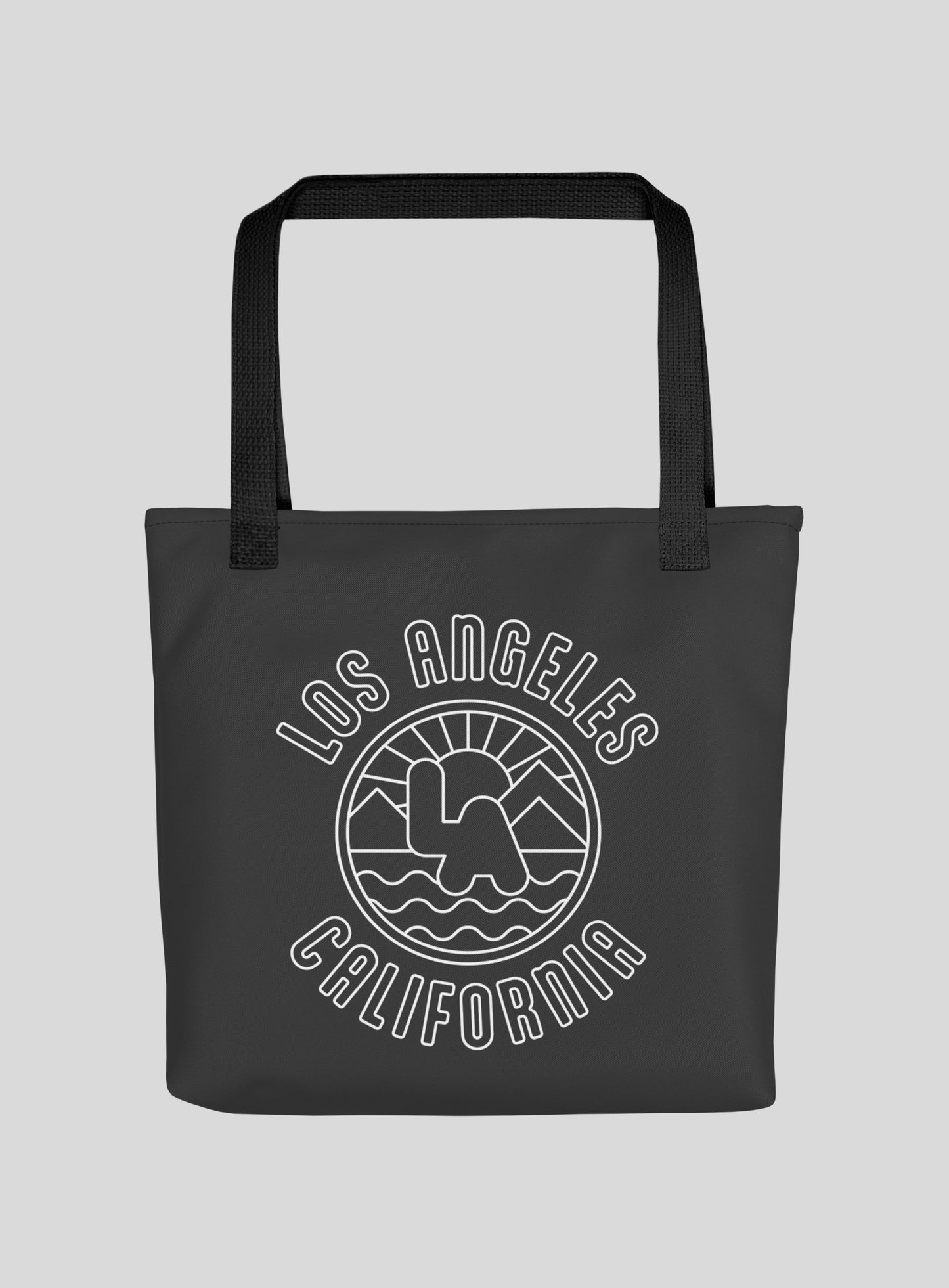 Los Angeles Sunrise Tote Bag - Black