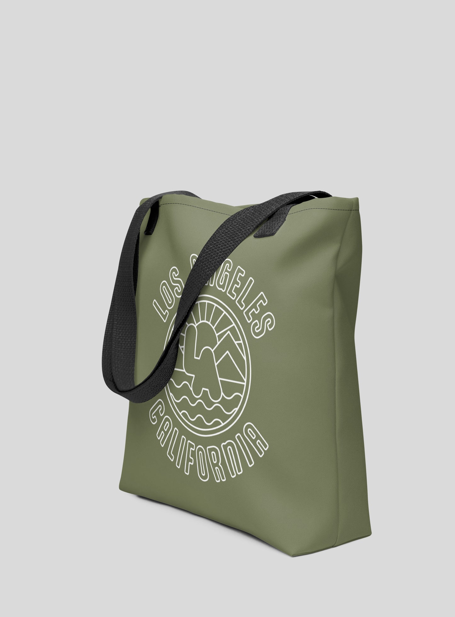 Los Angeles Sunrise Tote Bag - Olive