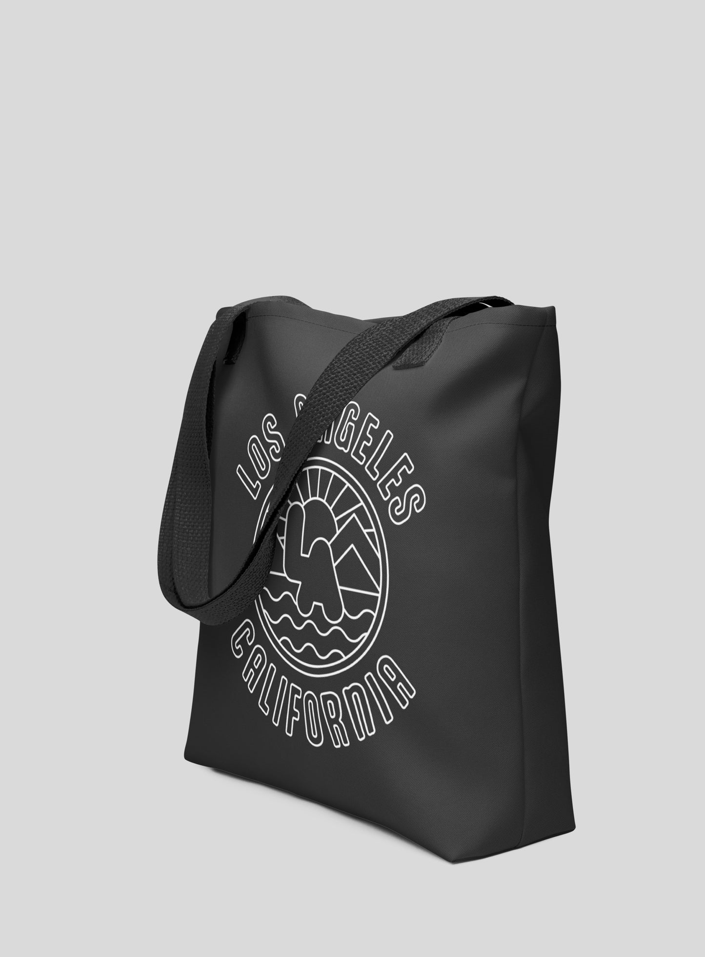 Los Angeles Sunrise Tote Bag - Black