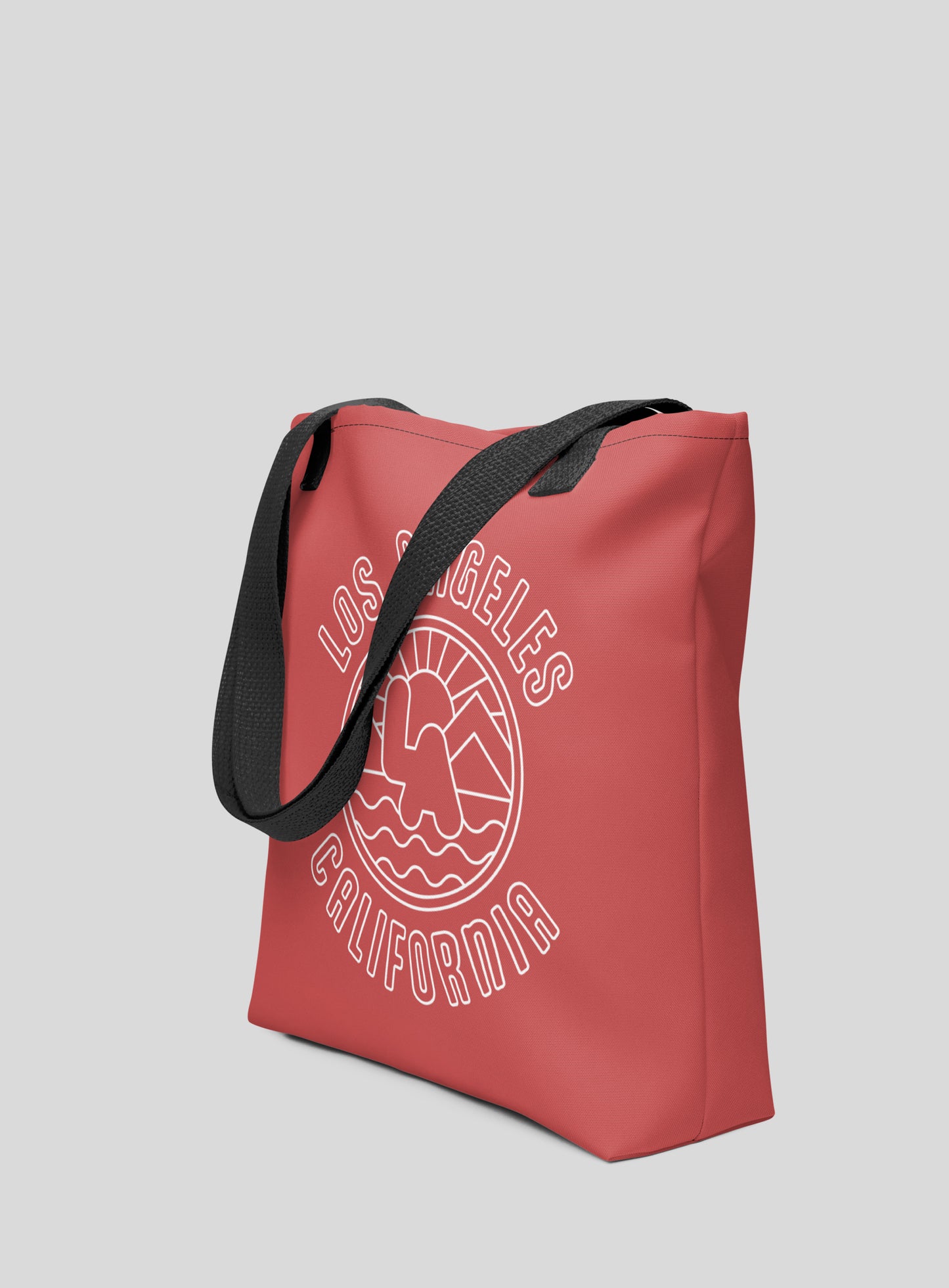 Los Angeles Sunrise Tote Bag - Red