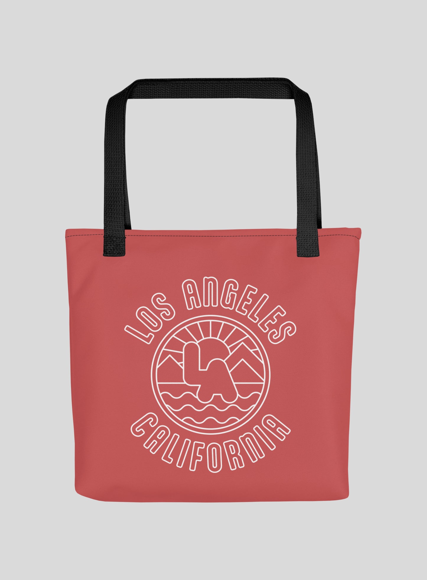 Los Angeles Sunrise Tote Bag - Red